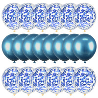 20 sztuk balon w kolorze różowego złota zestaw konfetti metaliczne balony urodziny dekoracja na przyjęcie ślubne rocznica Globals Baby Shower balon 5